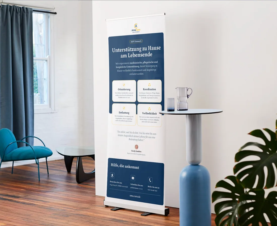 Roll-up für AmaCura Palliativnetz