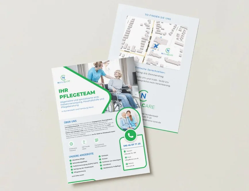 Flyer für NanaCare