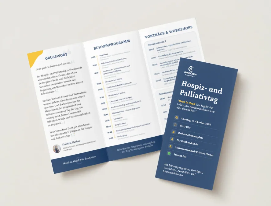 Falzflyer für AmaCura