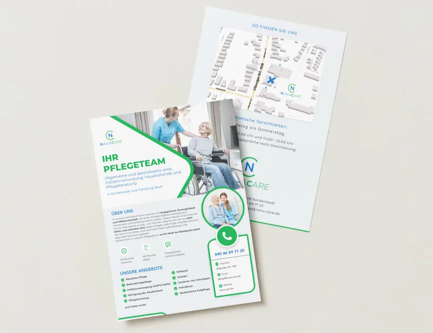 Flyer für NanaCare