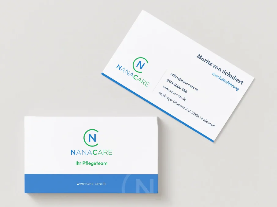 Visitenkarten für NanaCare